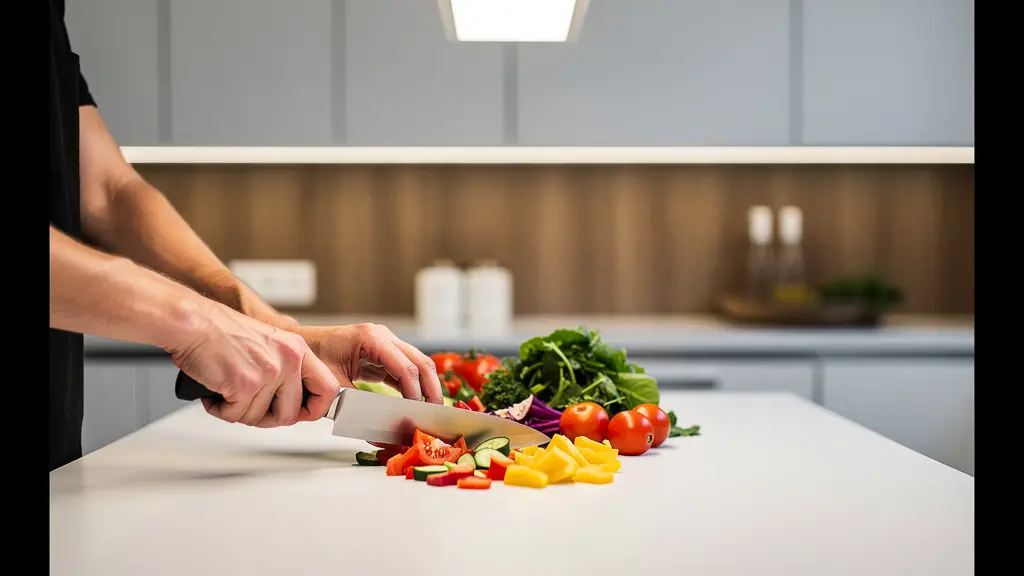Cocina moderna con iluminación estratégica sobre encimera libre de sombras
