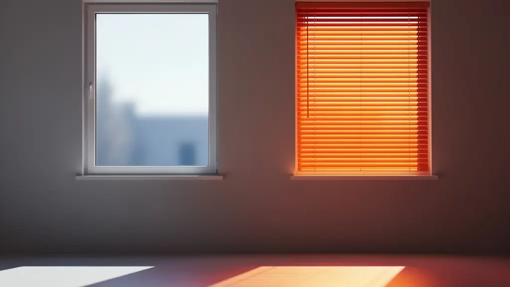Comparación visual del efecto térmico entre láminas adhesivas y estores en ventanas durante el verano